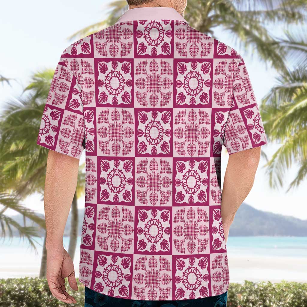Akala Palaka Quilt Hawaii Hawaiian Shirt Hawaiian Tropical Monstera Sea Turtle LT14 - Polynesian Pride