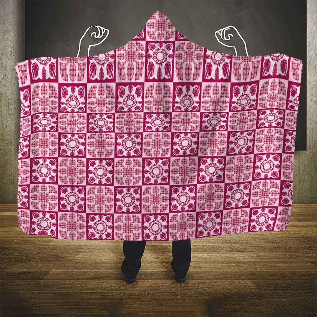 Akala Palaka Quilt Hawaii Hooded Blanket Hawaiian Tropical Monstera Sea Turtle