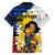 Personalised Philippines Women's Day Family Matching Long Sleeve Bodycon Dress and Hawaiian Shirt Filipino Golden Sun With Polynesian Pattern LT14 - Polynesian Pride