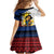 Personalised Philippines Women's Day Kid Short Sleeve Dress Filipino Golden Sun With Polynesian Pattern LT14 - Polynesian Pride