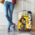 Personalised Philippines Women's Day Luggage Cover Filipino Golden Sun With Polynesian Pattern