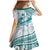 Cyan Polynesia Family Matching Mermaid Dress and Hawaiian Shirt Polynesian Turtle Shark Tattoo Tropical Vintage LT14 - Polynesian Pride