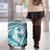 Cyan Polynesia Luggage Cover Polynesian Turtle Shark Tattoo Tropical Vintage