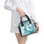 Cyan Polynesia Shoulder Handbag Polynesian Turtle Shark Tattoo Tropical Vintage