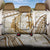 Gold Polynesia Back Car Seat Cover Polynesian Turtle Shark Tattoo Tropical Vintage LT14
