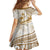 Gold Polynesia Family Matching Long Sleeve Bodycon Dress and Hawaiian Shirt Polynesian Turtle Shark Tattoo Tropical Vintage LT14 - Polynesian Pride