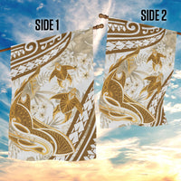 Gold Polynesia Garden Flag Polynesian Turtle Shark Tattoo Tropical Vintage