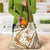Gold Polynesia Grocery Bag Polynesian Turtle Shark Tattoo Tropical Vintage