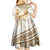 Gold Polynesia Kid Short Sleeve Dress Polynesian Turtle Shark Tattoo Tropical Vintage LT14 - Polynesian Pride