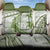 Lime Green Polynesia Back Car Seat Cover Polynesian Turtle Shark Tattoo Tropical Vintage LT14