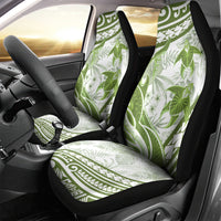 Lime Green Polynesia Car Seat Cover Polynesian Turtle Shark Tattoo Tropical Vintage