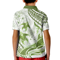 Lime Green Polynesia Kid Polo Shirt Polynesian Turtle Shark Tattoo Tropical Vintage LT14 - Polynesian Pride