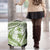 Lime Green Polynesia Luggage Cover Polynesian Turtle Shark Tattoo Tropical Vintage