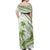 Lime Green Polynesia Off Shoulder Maxi Dress Polynesian Turtle Shark Tattoo Tropical Vintage LT14 - Polynesian Pride