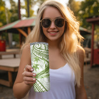 Lime Green Polynesia Skinny Tumbler Polynesian Turtle Shark Tattoo Tropical Vintage