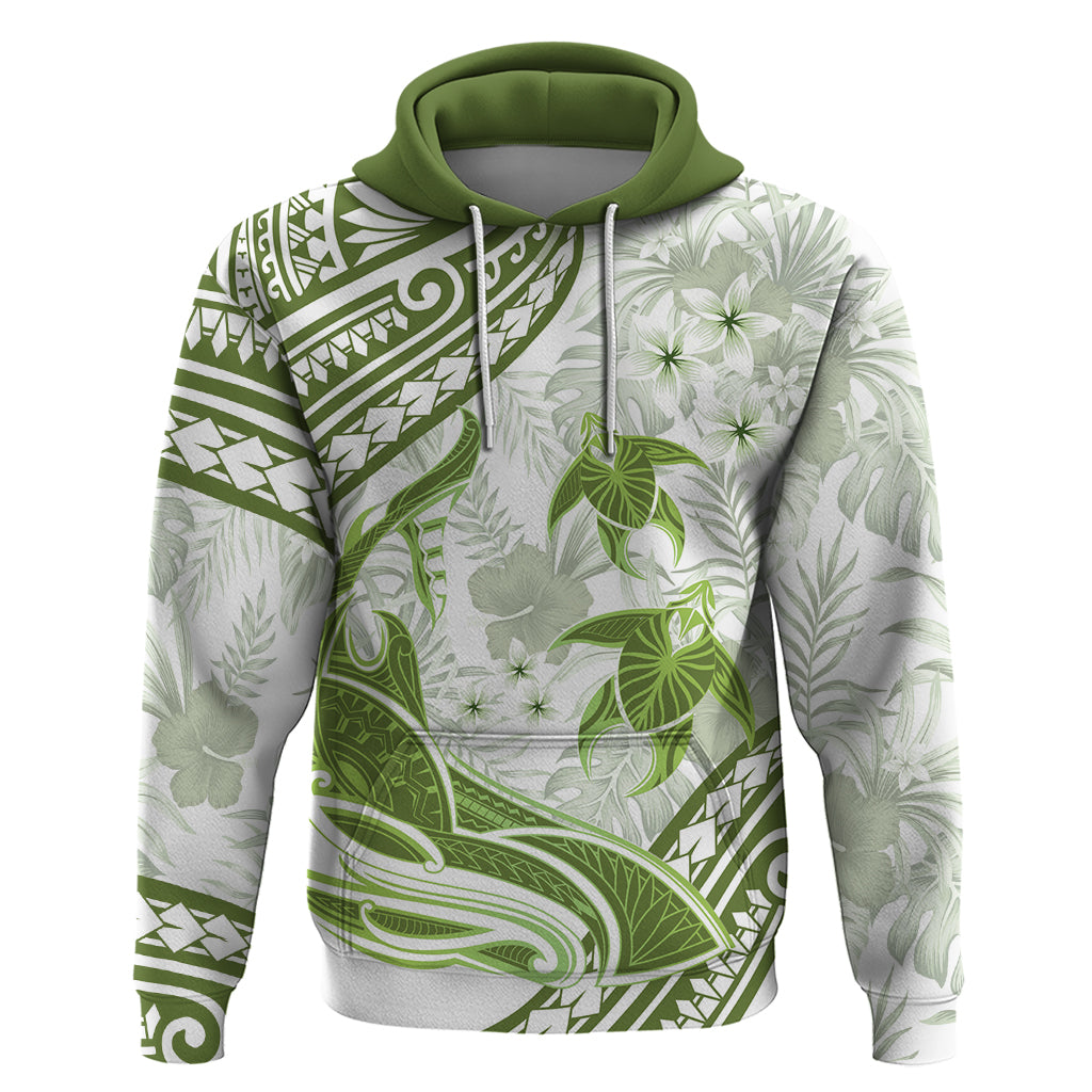 Lime Green Polynesia Zip Hoodie Polynesian Turtle Shark Tattoo Tropical Vintage LT14 Pullover Hoodie Lime Green - Polynesian Pride