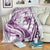 Purple Polynesia Blanket Polynesian Turtle Shark Tattoo Tropical Vintage