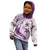 Purple Polynesia Kid Hoodie Polynesian Turtle Shark Tattoo Tropical Vintage LT14 - Polynesian Pride