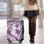 Purple Polynesia Luggage Cover Polynesian Turtle Shark Tattoo Tropical Vintage