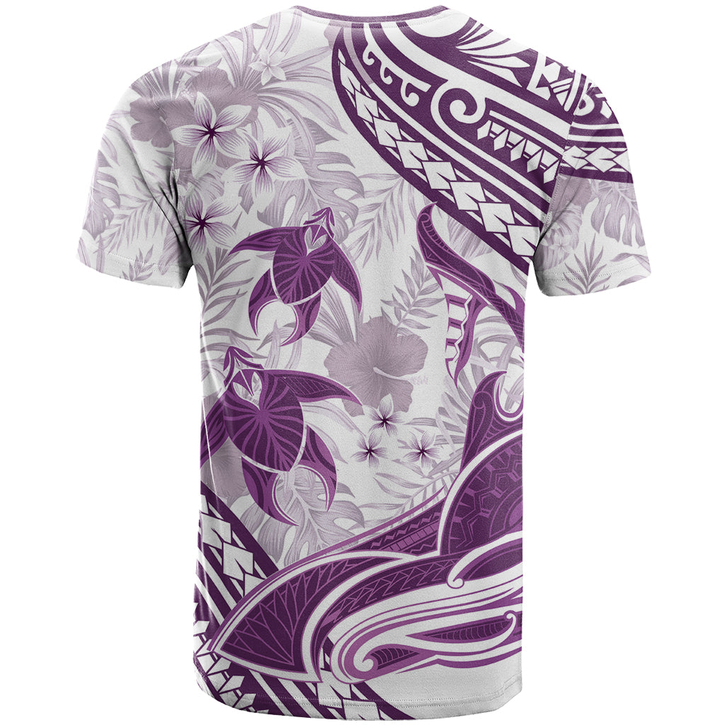 Purple Polynesia T Shirt Polynesian Turtle Shark Tattoo Tropical Vintage LT14 - Polynesian Pride