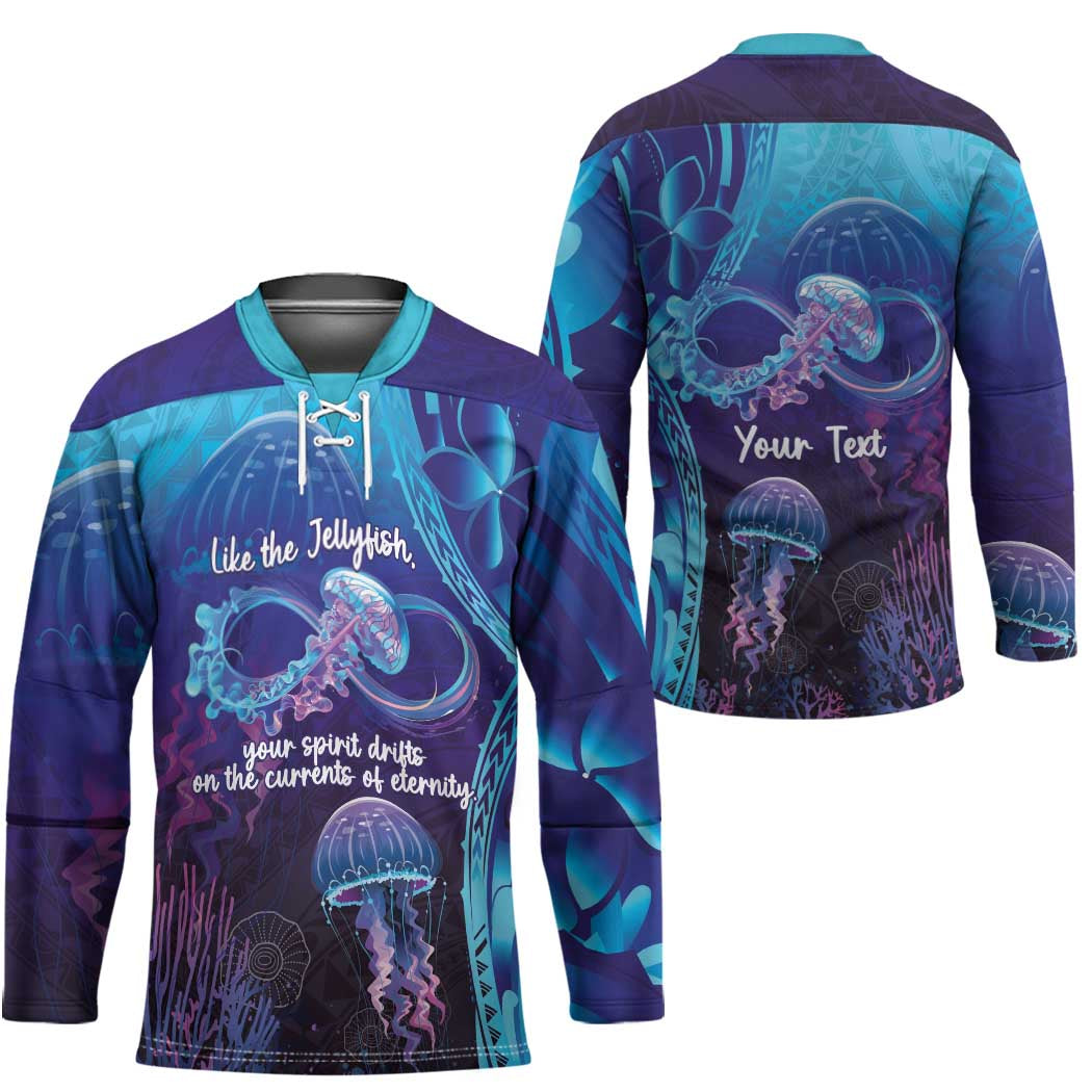 Polynesia Jellyfish Memorial Personalised Hockey Jersey Infinity Jellies Polynesian Pattern LT14 - Polynesian Pride