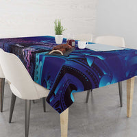 Polynesia Jellyfish Memorial Personalised Tablecloth Infinity Jellies Polynesian Pattern
