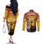 Australia And New Zealand ANZAC Couples Matching Off The Shoulder Long Sleeve Dress and Long Sleeve Button Shirt Aussie Kangaroo With Aotearoa Kiwi Lest We Forget