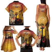 Australia And New Zealand ANZAC Family Matching Tank Maxi Dress and Hawaiian Shirt Aussie Kangaroo With Aotearoa Kiwi Lest We Forget