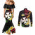 Wallis and Futuna Victory Day Couples Matching Mermaid Dress and Long Sleeve Button Shirt Liberty Equality Fraternity Polynesian Plumeria