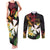 Wallis and Futuna Victory Day Couples Matching Tank Maxi Dress and Long Sleeve Button Shirt Liberty Equality Fraternity Polynesian Plumeria