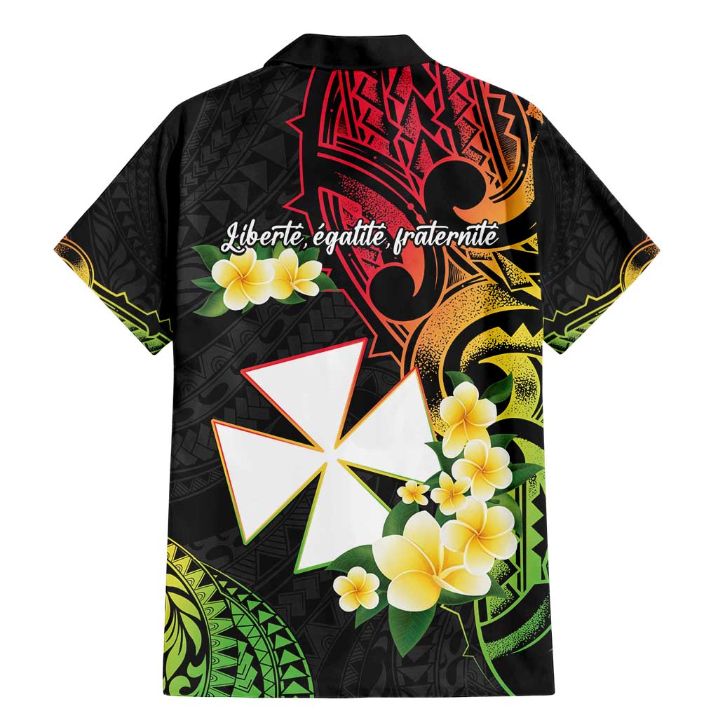 Wallis and Futuna Victory Day Family Matching Mermaid Dress and Hawaiian Shirt Liberty Equality Fraternity Polynesian Plumeria