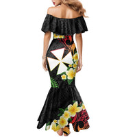 Wallis and Futuna Victory Day Family Matching Mermaid Dress and Hawaiian Shirt Liberty Equality Fraternity Polynesian Plumeria