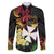Wallis and Futuna Victory Day Family Matching Off The Shoulder Long Sleeve Dress and Hawaiian Shirt Liberty Equality Fraternity Polynesian Plumeria