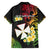 Wallis and Futuna Victory Day Family Matching Off Shoulder Short Dress and Hawaiian Shirt Liberty Equality Fraternity Polynesian Plumeria