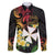 Wallis and Futuna Victory Day Family Matching Off Shoulder Short Dress and Hawaiian Shirt Liberty Equality Fraternity Polynesian Plumeria