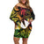 Wallis and Futuna Victory Day Off Shoulder Short Dress Liberty Equality Fraternity Polynesian Plumeria