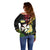Wallis and Futuna Victory Day Off Shoulder Sweater Liberty Equality Fraternity Polynesian Plumeria