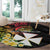 Wallis and Futuna Victory Day Round Carpet Liberty Equality Fraternity Polynesian Plumeria