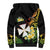 Wallis and Futuna Victory Day Sherpa Hoodie Liberty Equality Fraternity Polynesian Plumeria