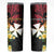 Wallis and Futuna Victory Day Skinny Tumbler Liberty Equality Fraternity Polynesian Plumeria