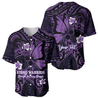 Personalised Fibromyalgia Awareness Month Baseball Jersey Fibro Warrior Strength In Every Struggle