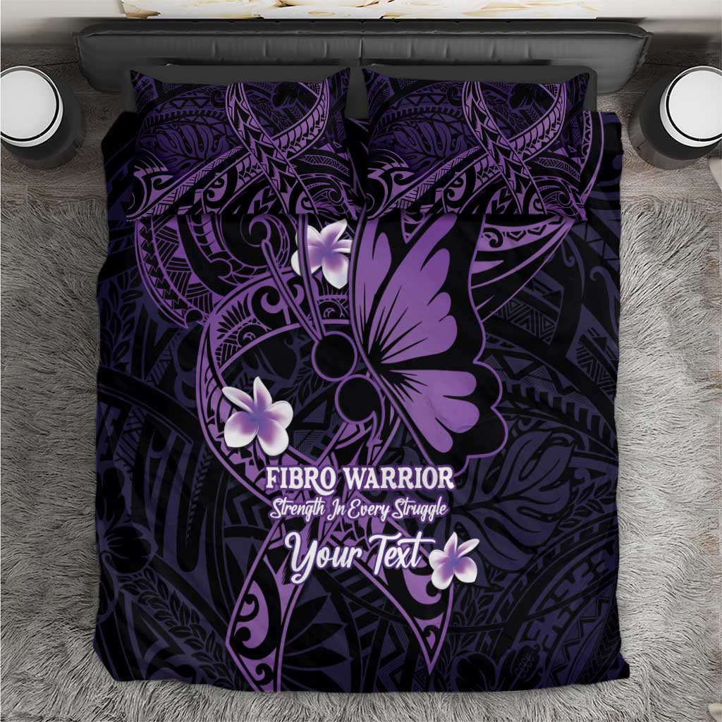 Personalised Fibromyalgia Awareness Month Bedding Set Fibro Warrior Strength In Every Struggle LT14 Purple - Polynesian Pride