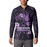 Personalised Fibromyalgia Awareness Month Button Sweatshirt Fibro Warrior Strength In Every Struggle