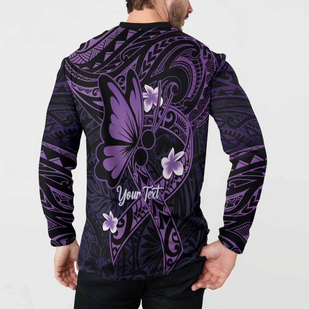 Personalised Fibromyalgia Awareness Month Button Sweatshirt Fibro Warrior Strength In Every Struggle