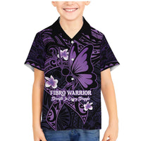 Personalised Fibromyalgia Awareness Month Family Matching Mermaid Dress and Hawaiian Shirt Fibro Warrior Strength In Every Struggle