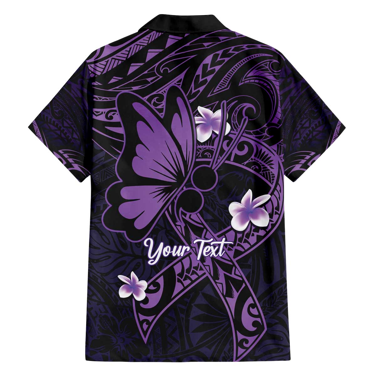 Personalised Fibromyalgia Awareness Month Family Matching Off The Shoulder Long Sleeve Dress and Hawaiian Shirt Fibro Warrior Strength In Every Struggle