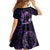 Personalised Fibromyalgia Awareness Month Family Matching Off Shoulder Short Dress and Hawaiian Shirt Fibro Warrior Strength In Every Struggle