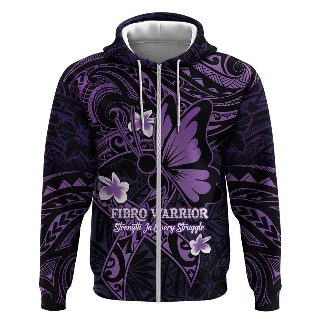 Personalised Fibromyalgia Awareness Month Hoodie Fibro Warrior Strength In Every Struggle