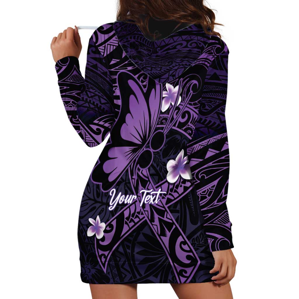 Personalised Fibromyalgia Awareness Month Hoodie Dress Fibro Warrior Strength In Every Struggle