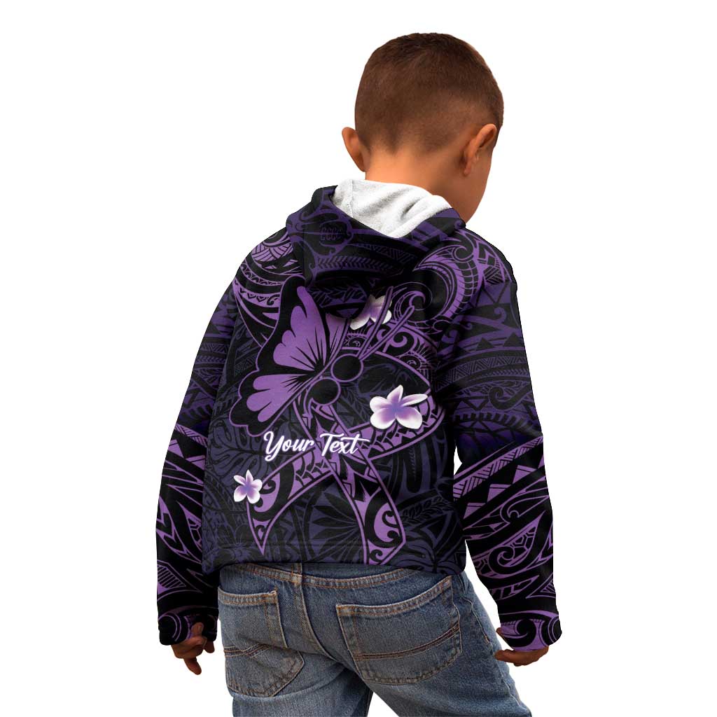 Personalised Fibromyalgia Awareness Month Kid Hoodie Fibro Warrior Strength In Every Struggle